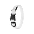 Pet LED Light-Up Collar, Large, Adjustable, USB Rechargeable, for Cats and Dogs, Nighttime Anti-Lost - White