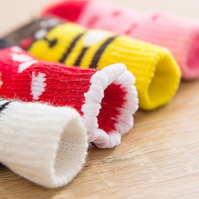 Dog Socks Non-Slip Grip Slip Anti-Slip - Puppy Cat Pet Shoes Slippers M Size - Water green ripples