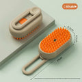 3 in 1 Electric Pet Spray Comb with Rotatable Handle Anti Static Grooming Brush for Cats and Dogs Massage Deshedding Tool Khaki