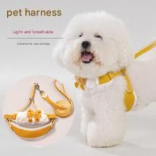 Pink Lace Y-Shaped Pet Harness and Leash Set - Breathable Mesh Vest for Small to Medium Dogs and Cats - Comfortable Walking Gear with 150cm Leash(Size:S)