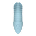 Blue Silicone Pet Finger Toothbrush for Cats and Dogs - Soft Dental Care Brush for Teeth Cleaning, Plaque Removal, and Oral Hygiene - Ideal for Small, Medium, and Large Breeds