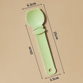 Green Cat Treat Spoon for Wet Food & Paste - Extra-Long PP Handle, Food-Grade Squeeze Feeder with Anti-Spill Bowl, Easy One-Handed Operation for Cats