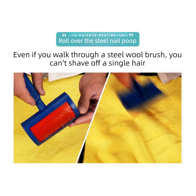 Yellow and Grey 30*30cm Pet  Paw-Wiping Towel- Thickened Coral Fleece Super Absorbent Quick Dry Bath Towel for Dogs and Cats, Non Shedding Grooming Wrap